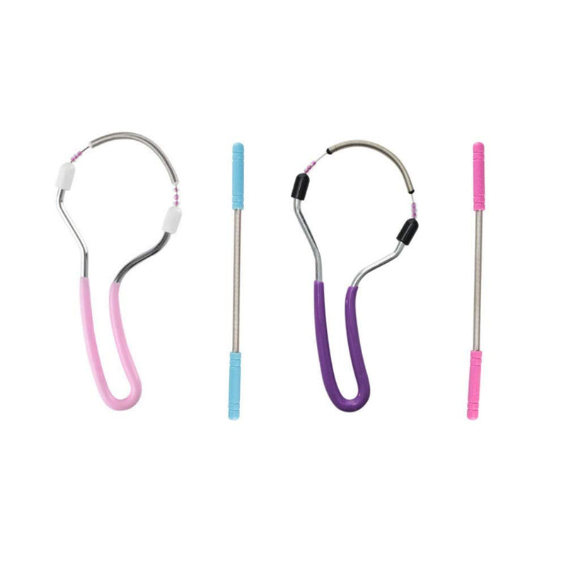 [Australia] - 4 Pcs Face Epilator for Women Hair Remover Spring Face Hair Remover with Handle Ladies Beauty Hair Epilator Tool (Random Color) 