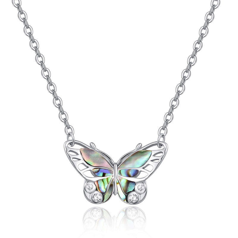 [Australia] - Butterfly Necklace Butterfly Gifts for Women Silver Necklaces for Women Butterfly Jewellery Anniversary Birthday Gifts for Women Girls Her Daughter Wife BUTTERFLY NECKLACE 