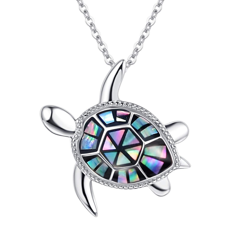 [Australia] - Turtle Necklace 925 Sterling Silver Tortoise Ocean Theme Pendant Jewellery Sea Turtle Gifts for Women Girls Turtle necklace 