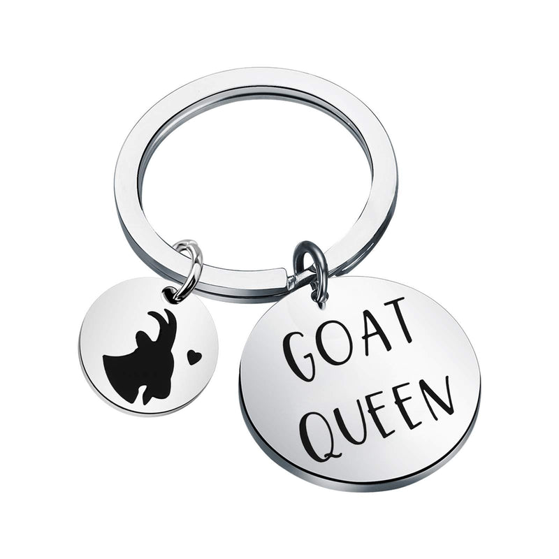 [Australia] - CENWA Goat Lover Gift Goat Jewelry Farm Gift Goat Queen Keychain Goat Farmer Gift Goat Queen K 