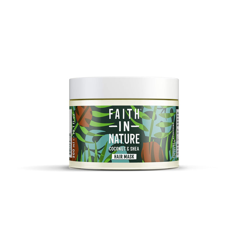 [Australia] - Faith In Nature Natural Coconut and Shea Butter Hair Mask, Hydrating, Vegan and Cruelty Free, No SLS or Parabens, For Normal to Dry Hair, 300 ml Hair Mask - Coconut and Shea Butter 