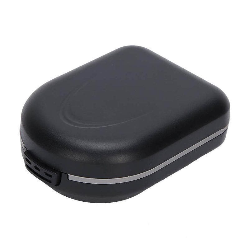 [Australia] - Semiter Summer gift Waterproof Hearing Aid Storage Case, Black Hearing Aid Case, Hearing Aid Storage Drop Resistance Store Hearing Aids for Behind?the?Ear Hearing Aid 