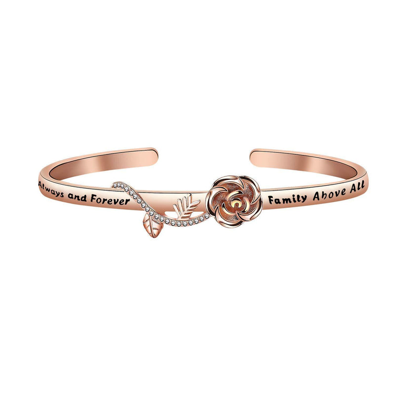 [Australia] - CENWA The Originals Inspired Gift The Vampire Diaries Fans Gift Always and Forever Family Above All Cuff Bracelet Always and Forever br RG 