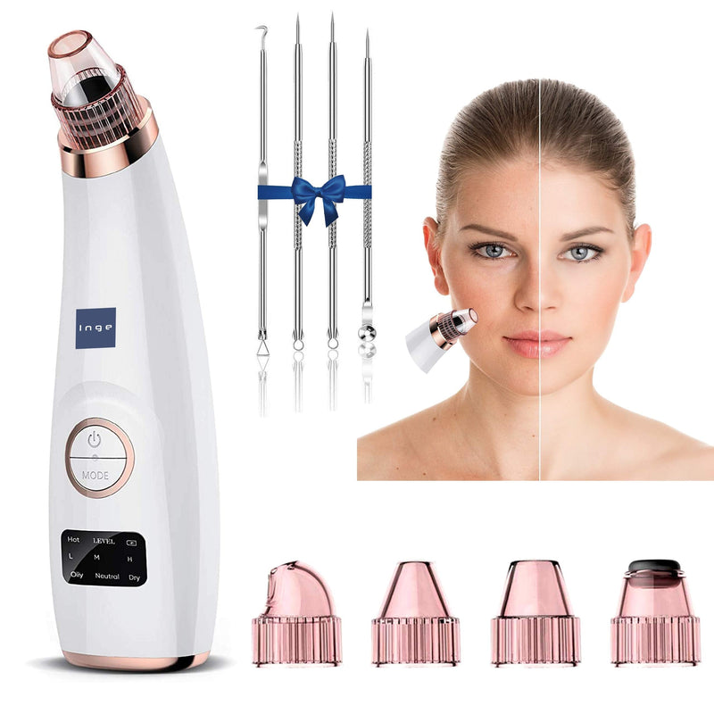 [Australia] - Inge Blackhead Remover/Blackhead Extractor/Pore Cleaner/Blackhead Suction Remover/Pore Sucker/Spot Vacuum/Pimple Remover/Nose Pore Vacuum/Pore Extractor - Includes Acne Removal Tools 