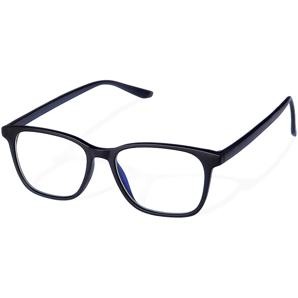 [Australia] - Joopin Blue Light Blocking Glasses with TR90 Frame, Computer Gaming Glasses to Prevent Migraine - Uv400 Protection Square Eyeglasses for Men Women Matte Black 