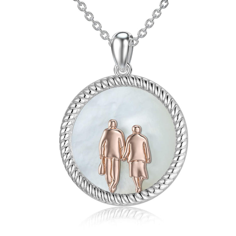 [Australia] - HARMONY BOLA Mothers Day Nanny Gift Couple Grandma Necklace Abalone Pendant Jewellery Anniversary Birthday Gift for Women 