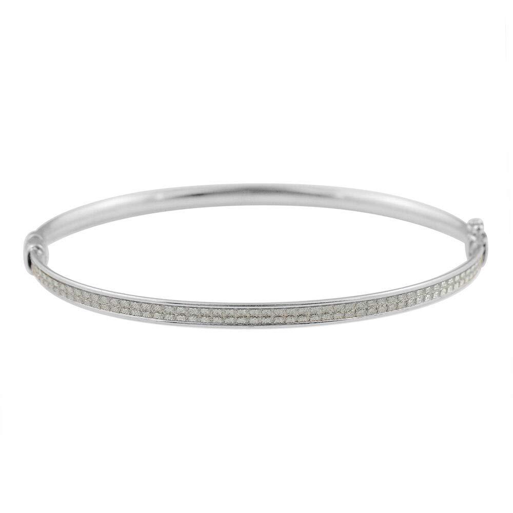 [Australia] - TJC 925 Sterling Silver Stacker Bangle for Womens Size 7.5 Inches Solid Plain Jewellery in Glossy Finish 