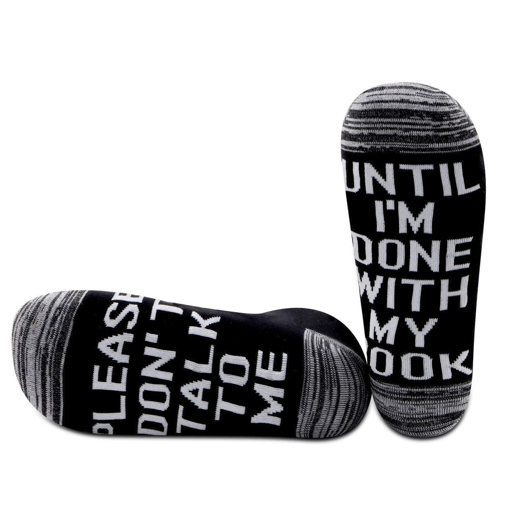 [Australia] - PYOUL Book Socks Book Gift Reading Gifts Book Lover Gift Please Don’t Talk To Me Until I’m Done With My Book Socks 