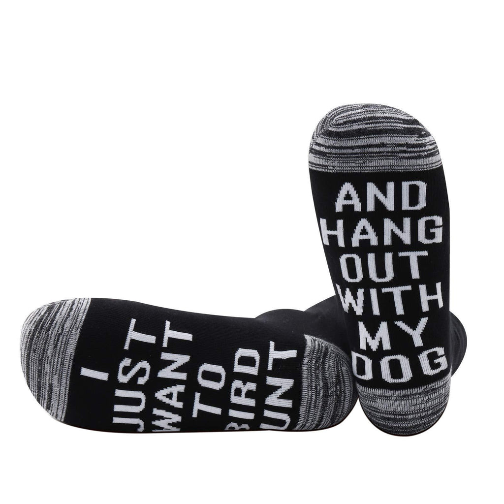 [Australia] - PYOUL Bird Hunting Gift Hunting Dad Gift Hunting Lover Gift I Just Want To Bird Hunt And Hang Out With My Dog Socks 