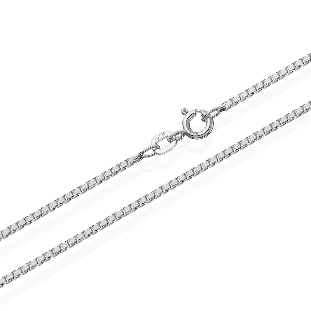 [Australia] - Nklaus Genuine 925 Sterling Silver / Venetian Necklace Silver Chain 1.40 mm wide 75.0 Centimetres 