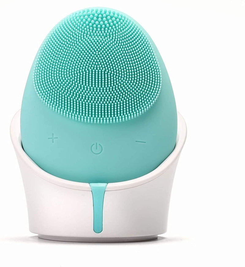 [Australia] - Fancii Sonic Facial Cleansing Brush, Waterproof and Rechargeable - Anti-Aging Face Cleansing, Exfoliating and Massage System for All Skin Types - Isla (Aqua) 