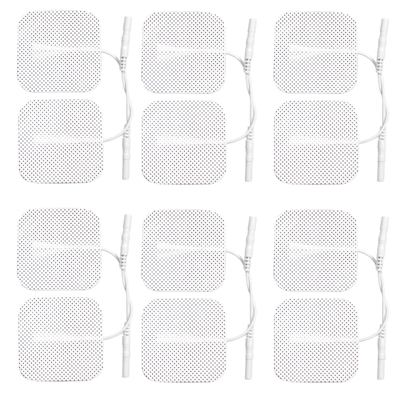 [Australia] - Med-Fit 1 Tens Pads 12 Pads 3 Packs of The Highest Quality Extra Long-Lasting self-Adhesive Tens Pads Size 5cm x 5cm 2"x 2" Med-Fit Pads use Patented Hydrogel for Guaranteed Long Life. 