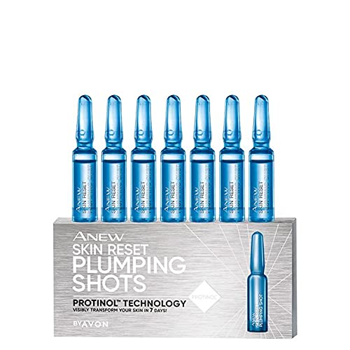 [Australia] - Anew Skin Reset Plumping Shots - 7 Day Facial Collagen plumping Treatment - plumping ampule 