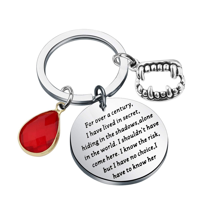 [Australia] - KEYCHIN Vampire Inspired Jewelry Vampire Diaries Gift Halloween Jewellery Narration of Classic Movies Damon Stefan Fans Keychain over a century k 