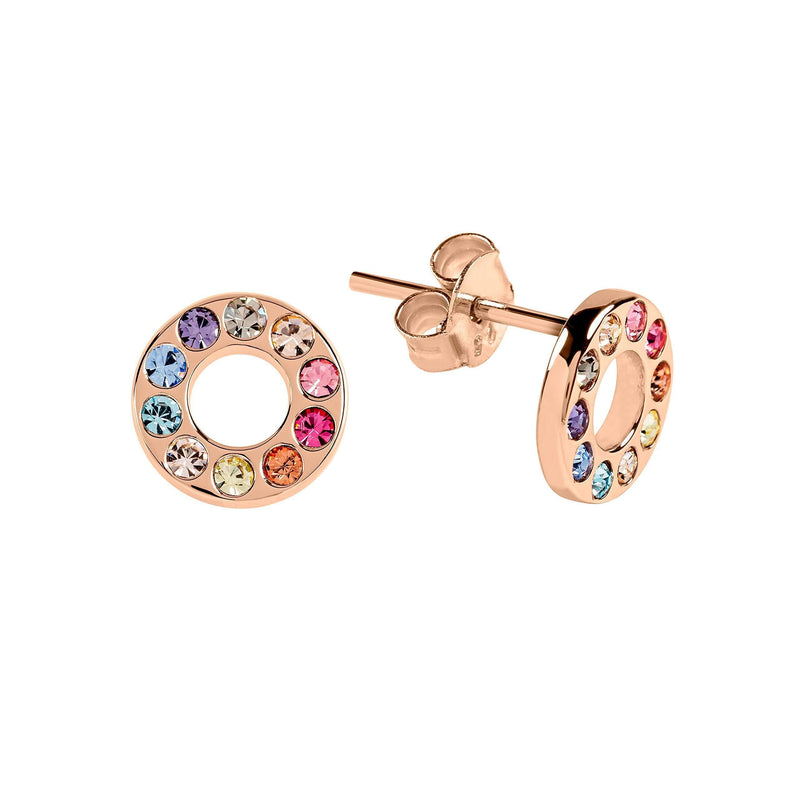 [Australia] - Radley Rocks Rose Gold Rainbow Studs RYJ1110 