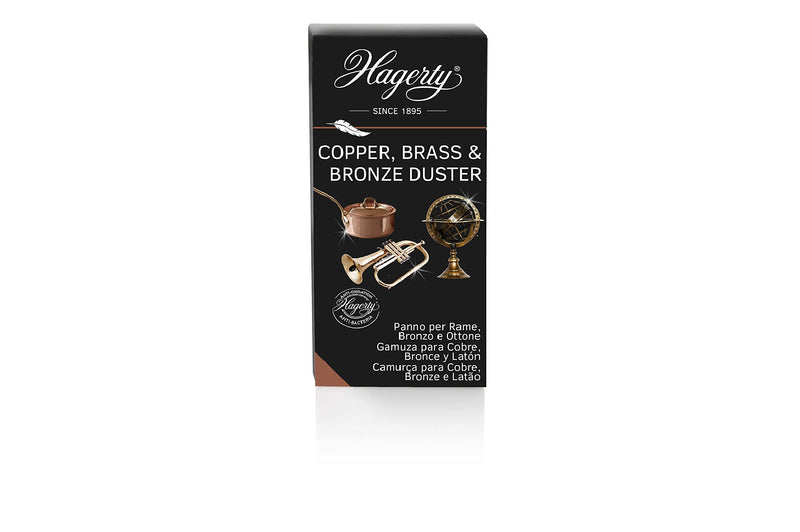[Australia] - Hagerty Copper, Brass & Bronze Duster - Impregnated Polishing Cloth for Copper, Brass or Bronze Objects - 1 Piece 55 x 36 cm - Shine and Extra Protection 
