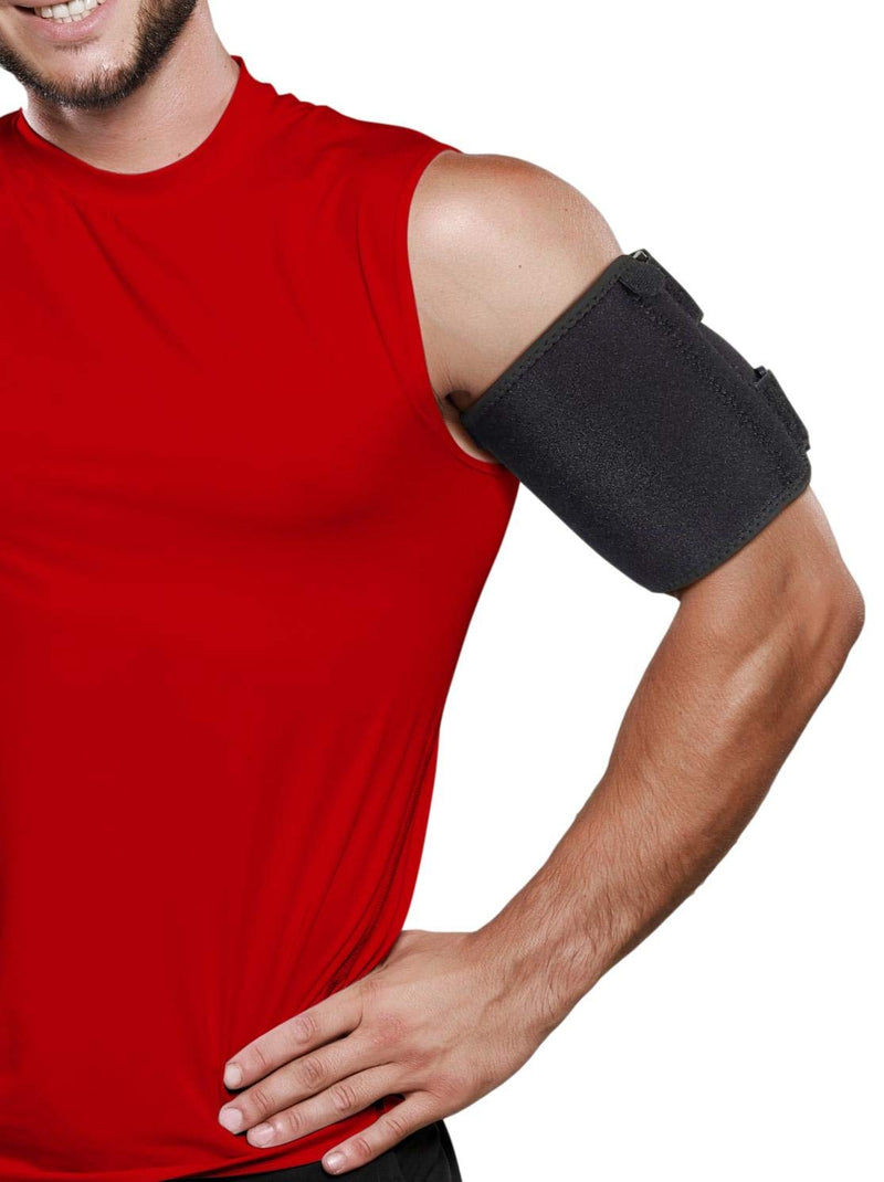 [Australia] - Bicep Tendonitis Brace Compression Sleeve - Triceps & Biceps Muscle Support For Upper Arm Tendonitis Pain Relief Or Bicep Strains (Bicep 11 to 16") L 
