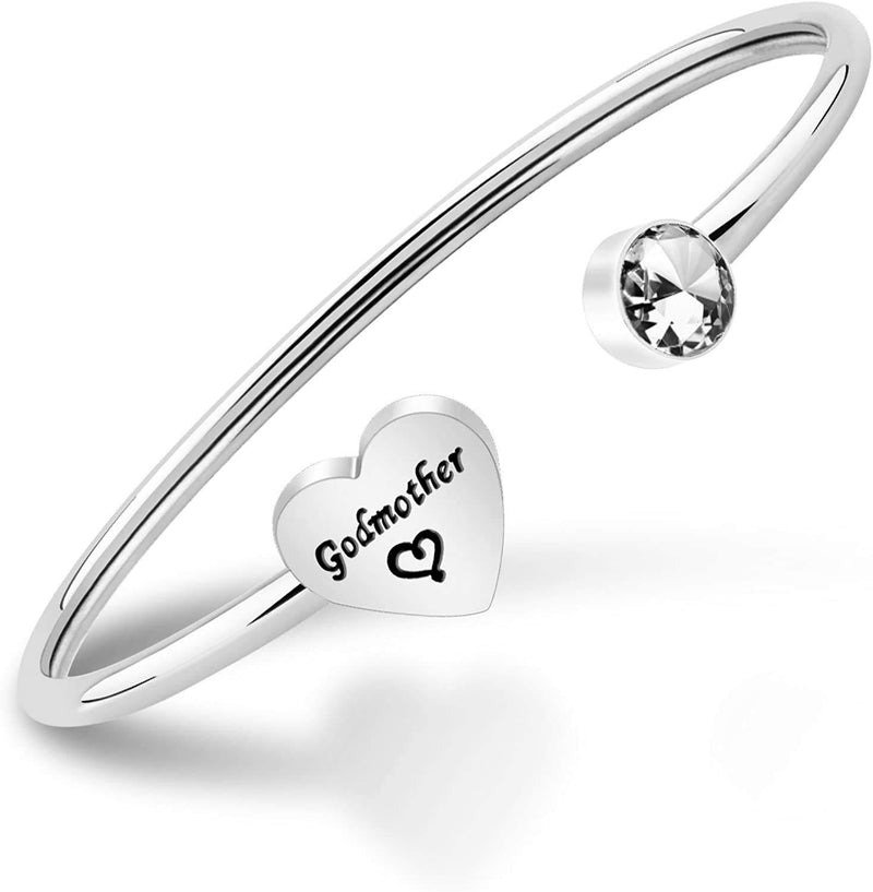 [Australia] - BNQL Godmother Bracelet Baptism Gifts Religious Jewellery Godmother Proposal Gifts Godmother Gifts from Goddaughter cuff 