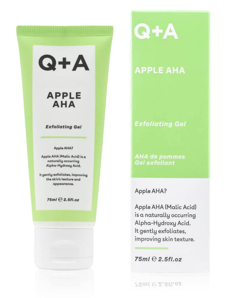 [Australia] - Q+A Apple AHA Exfoliating Gel, naturally occurring Malic and Lactic Acid alongside Apple Fruit Extracts and Glycolic Acid for smoother, brighter skin (75ml) 