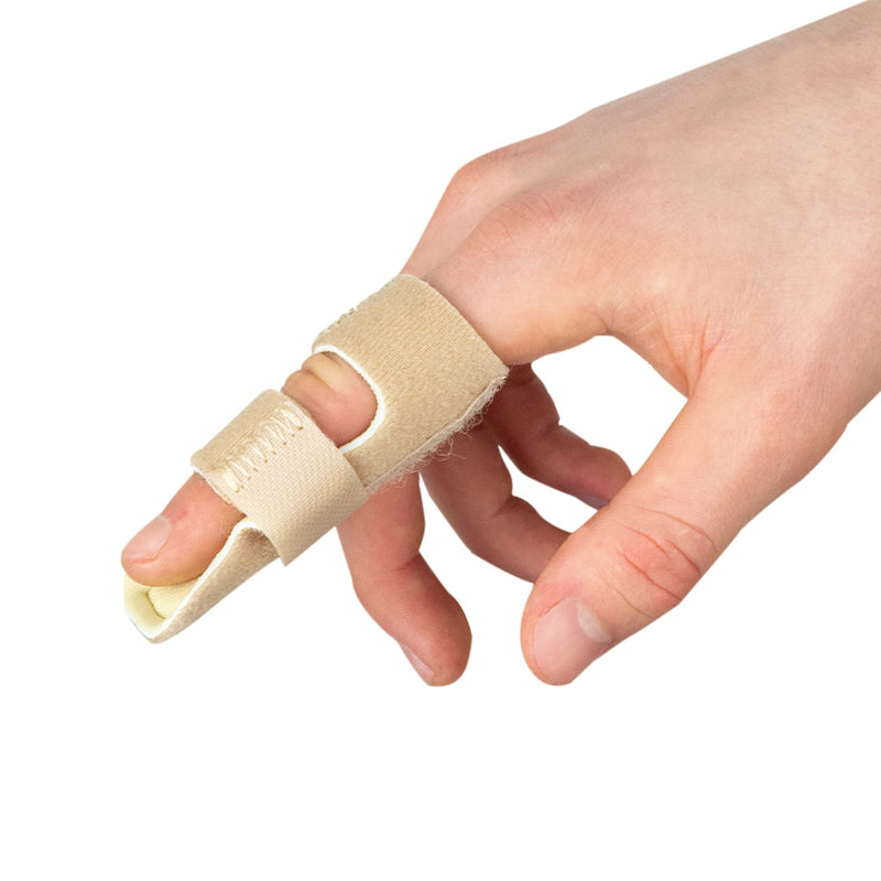 [Australia] - Actesso Neoprene Finger Support Splint – Mallet Brace for Trigger Finger and Ligament Pain (Beige) Beige 