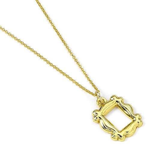 [Australia] - The Carat Shop FTN0005 Friends TV Series Gold Plated SPIONCINO Pendant Necklace with Adjustable Chain 