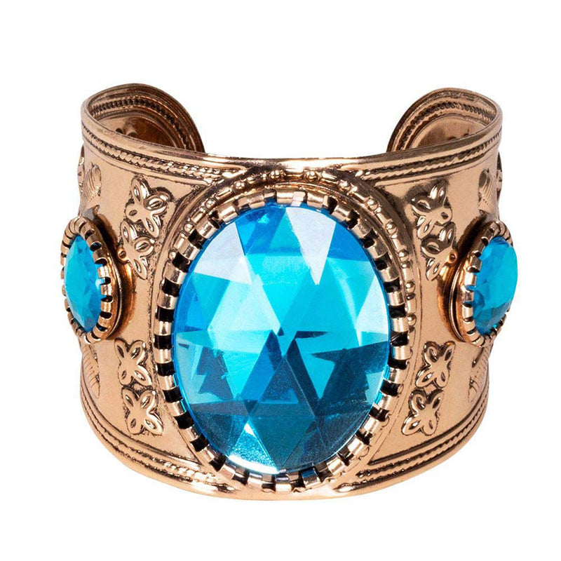 [Australia] - Boland 64425 – Bracelet Topaz of the Nile, Turquoise Blue Gemstones, Roman, Cleopatra, Egyptian, Theme Party, Carnival 