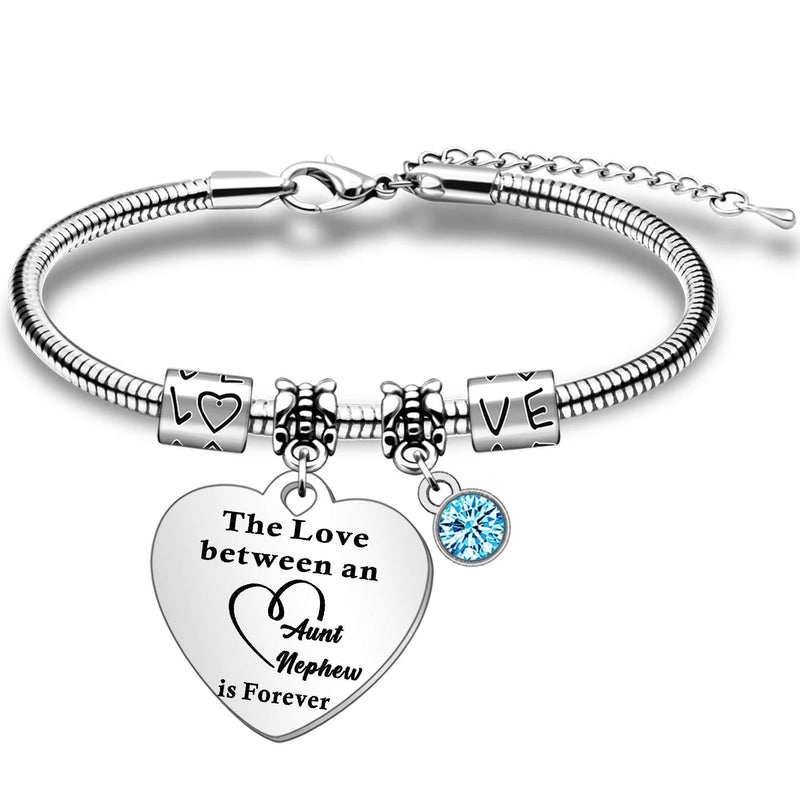[Australia] - SMARGO Auntie Bracelet from Nephew Gifts for Aunty Birthday Christmas Jewelry Present 