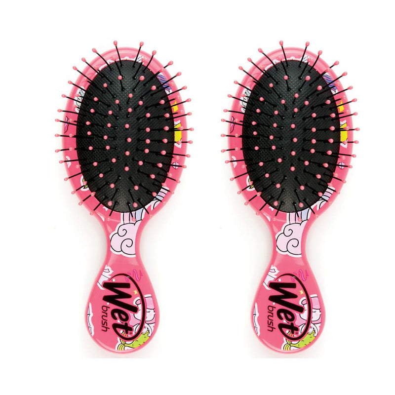 [Australia] - WetBrush, Mini Happy Hair UltraSoft Bristles Travel Perfect Brush Suitable for All Hairtypes Fantasy DUO PACK HAPPY HAIR - FANTASY 