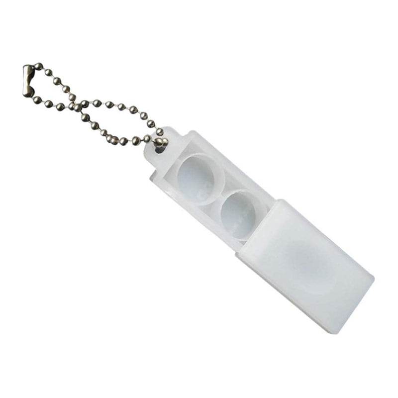 [Australia] - Healifty 5Pcs Hearing Aid Amplifier Case with Keychain Plastic Hearing Aid Battery Case Holder Organizer Container Portable Ear Hearing Assist 