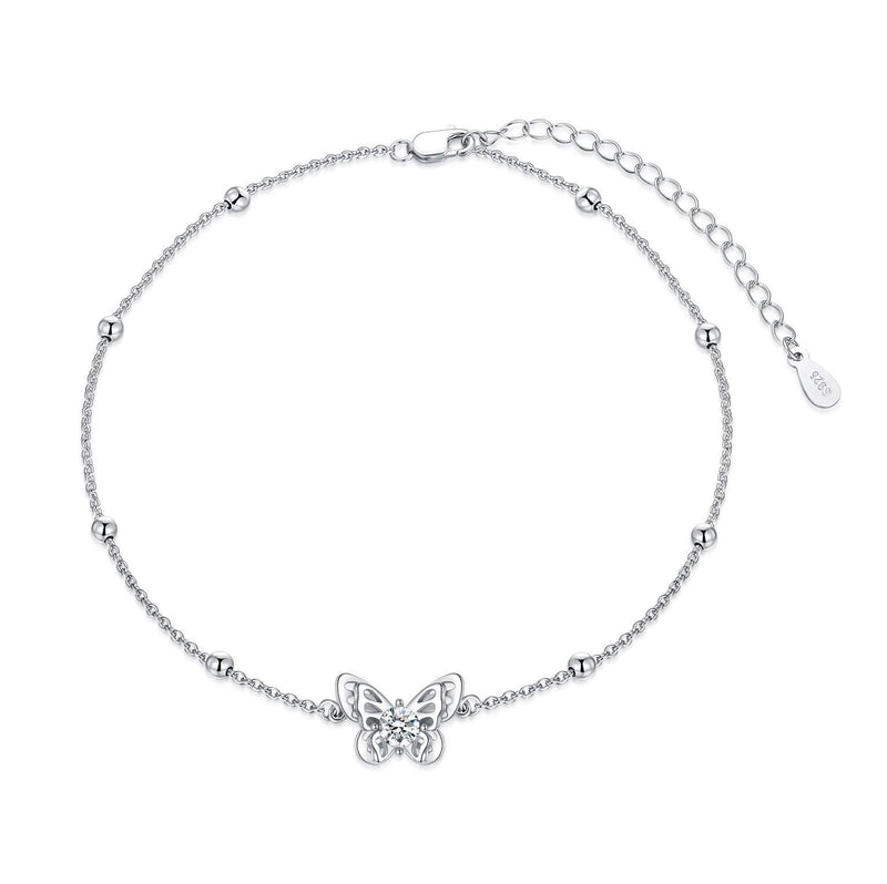 [Australia] - Sterling Silver Butterfly Bracelet, Butterfly Jewellery Birthday Gifts for Women Girls 