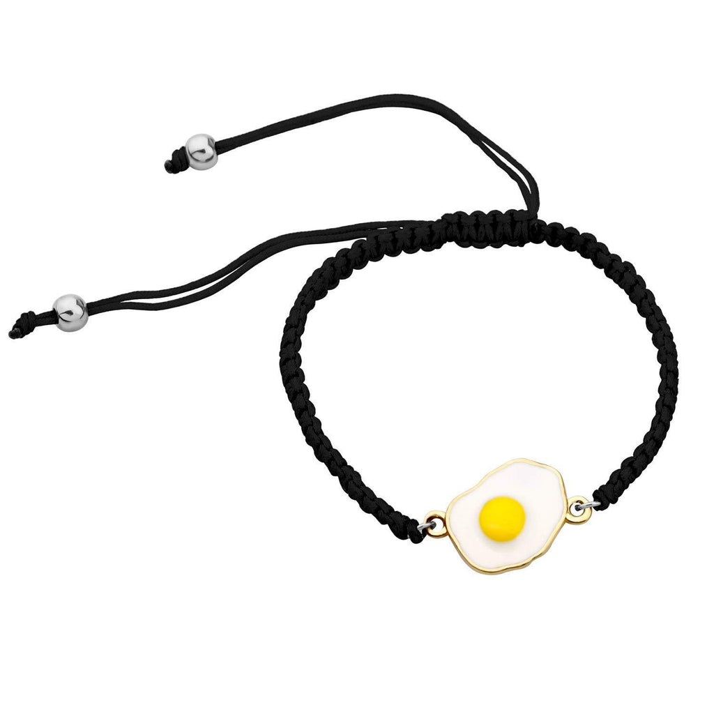 [Australia] - CENWA Egg Jewelry Breakfast Jewelry Egg Pendant Adjustable Bracelet Egg Gift Egg Lover Gift Egg bracelet 