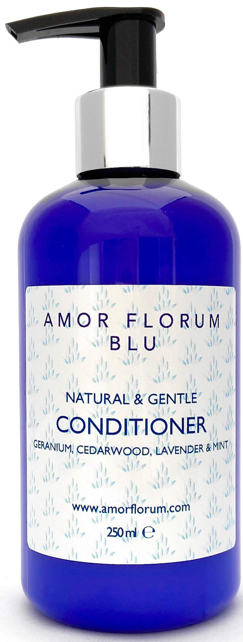 [Australia] - Natural CONDITIONER - COCONUT, GERANIUM, CEDARWOOD, LAVENDER & MINT - 250ml by AMOR FLORUM BLU. Parabens Free, Silicone Free. No Build Up. Gentle Concentrated. pH 5.2-5.7 Balanced for Sensitive Skin. 