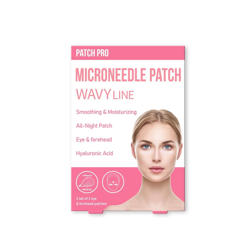 [Australia] - PATCH PRO MICRO NEEDLE PATCH WAVY LINE 6 pcs, Overnight Treatment wrinkle patches for Forehead Wrinkles, Fine Lines, Eye Wrinkles and Sagging Skin 