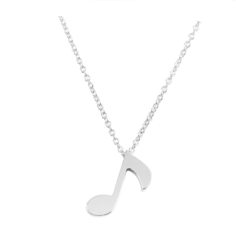 [Australia] - Music Necklace, Musical Note Pendant Charm, Piano, Flute, Guitar Gift 