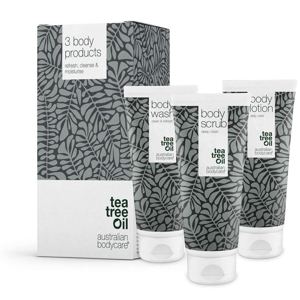 [Australia] - 3 products for spots, acne and blackheads on the back and bottom from Australian Bodycare |Tea Tree Oil specially suited to prevent skin problems on your back and bottom 200 ml (Pack of 3) 