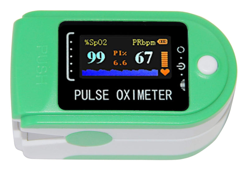 [Australia] - Virolizer Oxygen Saturation Monitor, Fingertip Pulse Oximeter Blood Oxygen Monitor SpO2 Oximeter LED Display, Auto-Sleep Function with Carry Case 