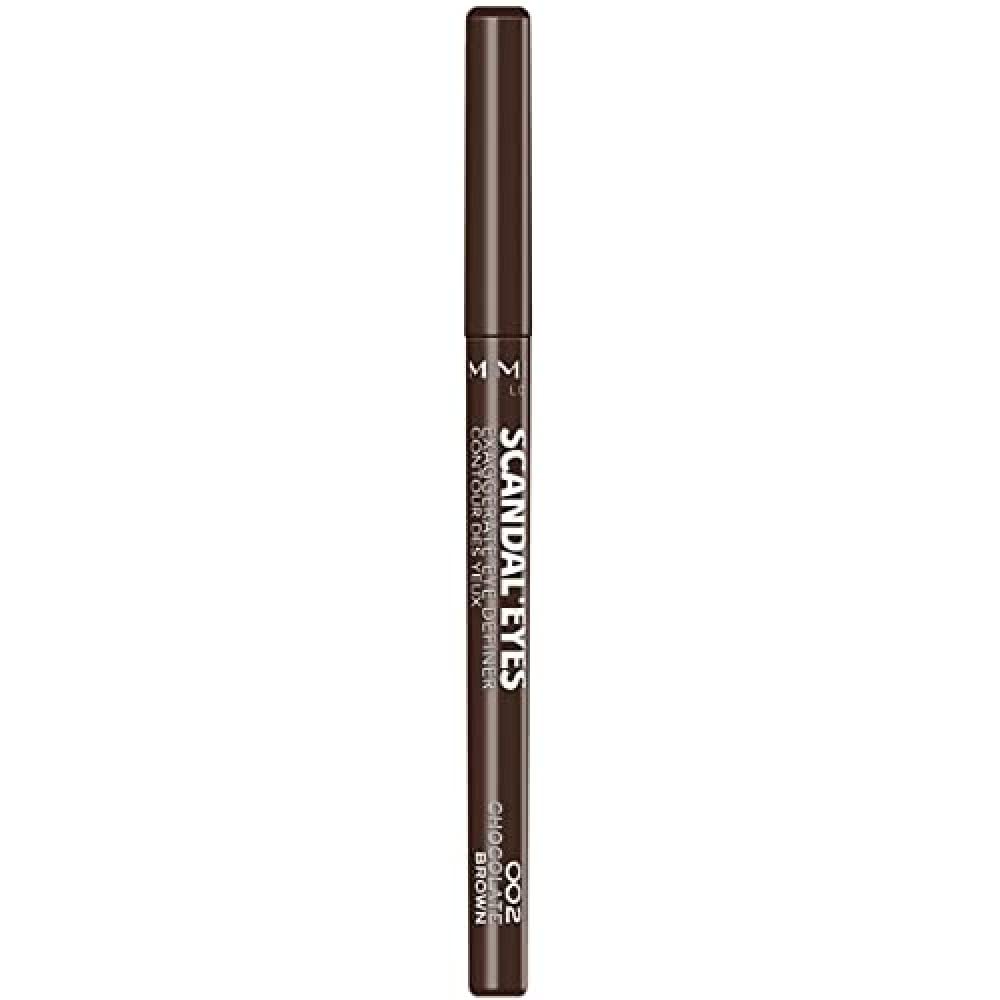 [Australia] - Rimmel Scandaleyes Exaggerate Eye Definer, 002 Chocolate Brown, 0.35g 0.35 g (Pack of 1) 