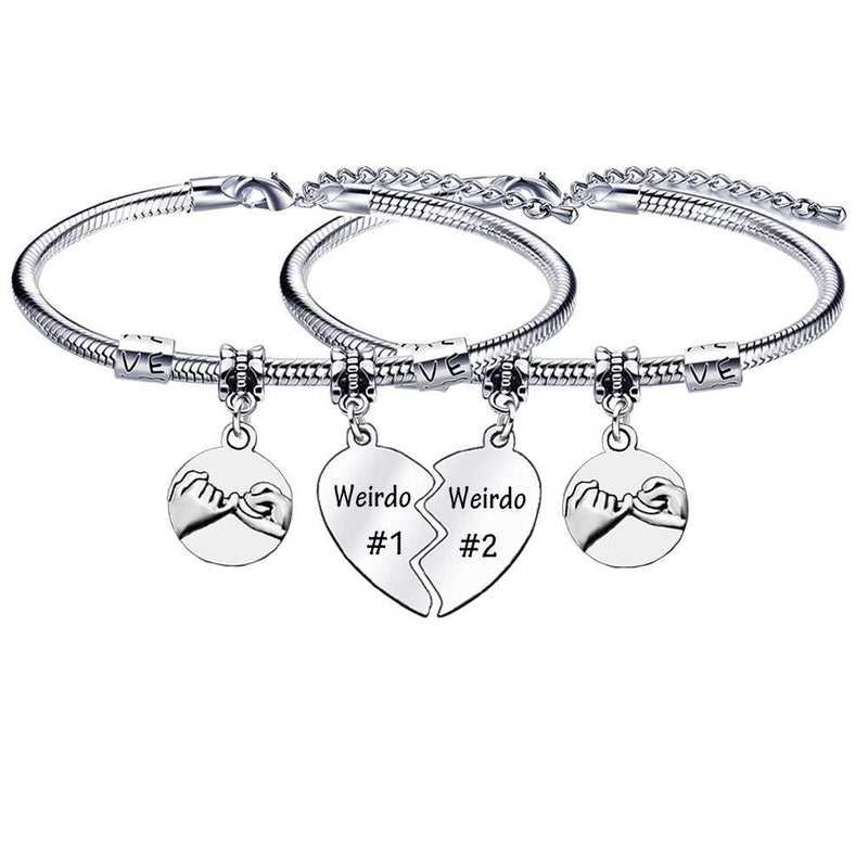 [Australia] - 2pcs Best Friend Bracelet Gifts for Women Girls Birthday Graduation Gift 