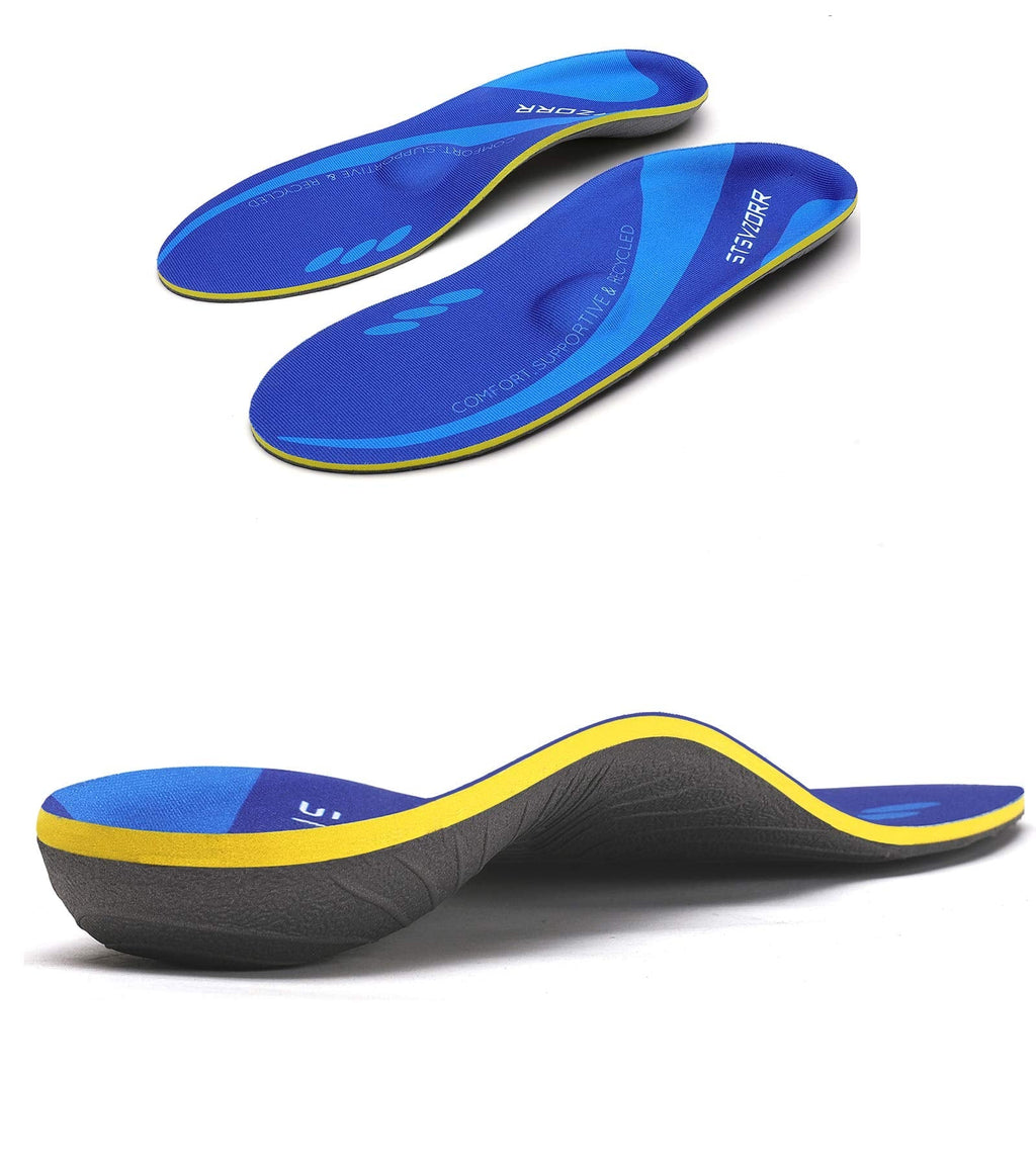 [Australia] - Orthotic Shoe Insoles Original with Arch Support Unisex- Relieve Metatarsal, Arch and Heel Pain(Size:UK-10,Length:11.42",Navy Blue) UK-10-29CM--11.42" Blue 01 