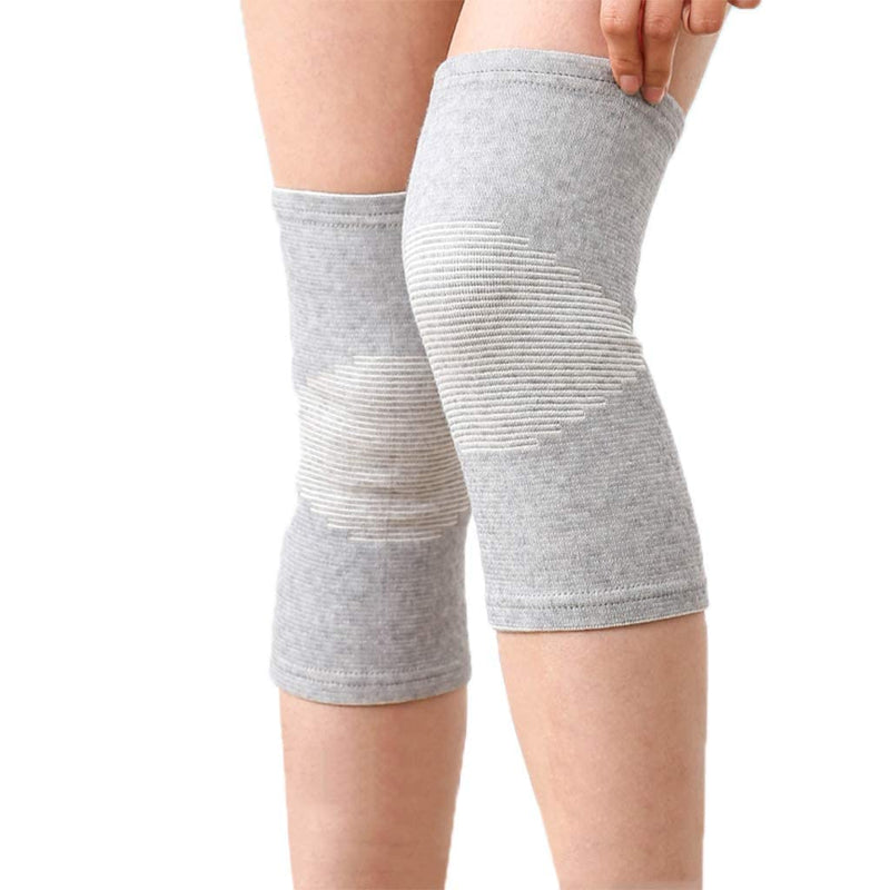 [Australia] - WT-DDJJK Non Slip Sleeve, Unisex Knee Support Sleeves Bamboo Charcoal Fabric Sports Compression Warm Brace Anti-Slip Wrap Pads Joint Pain Injury Recovery 