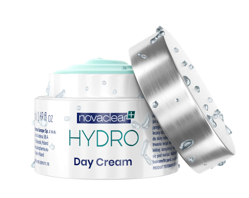 [Australia] - Equalan Pharma Hydro Day Cream Gel, Cream Gel for Face 50 ml, Day Cream Gel with 10% Low and Medium Molecular Hyaluronic Acid, Cream with Vitamin E with Rose Hip and Green Tea Extract. 