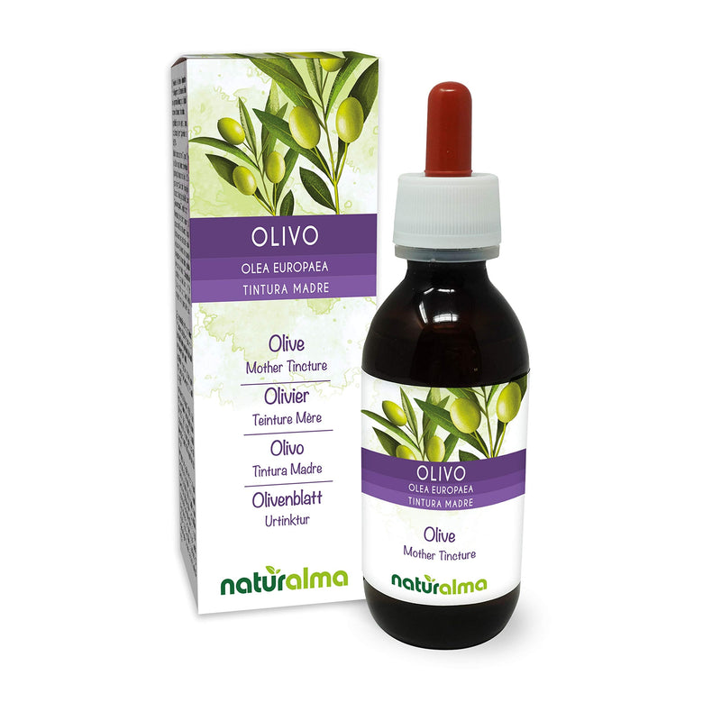 [Australia] - Olive (Olea europaea) Leaves Alcohol-Free Mother Tincture Naturalma | Liquid Extract Drops 120 ml | Food Supplement | Vegan 