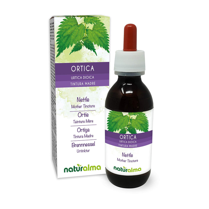 [Australia] - Nettle (Urtica dioica) Leaves and Roots Alcohol-Free Mother Tincture Naturalma | Liquid Extract Drops 120 ml | Food Supplement | Vegan 120 ml (Pack of 1) 