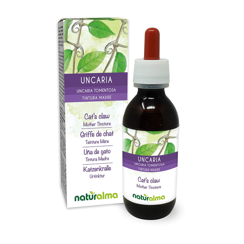 [Australia] - Cat's Claw (Uncaria tomentosa) bark Alcohol-Free Mother Tincture Naturalma | Liquid Extract Drops 120 ml | Food Supplement | Vegan 120 ml (Pack of 1) 