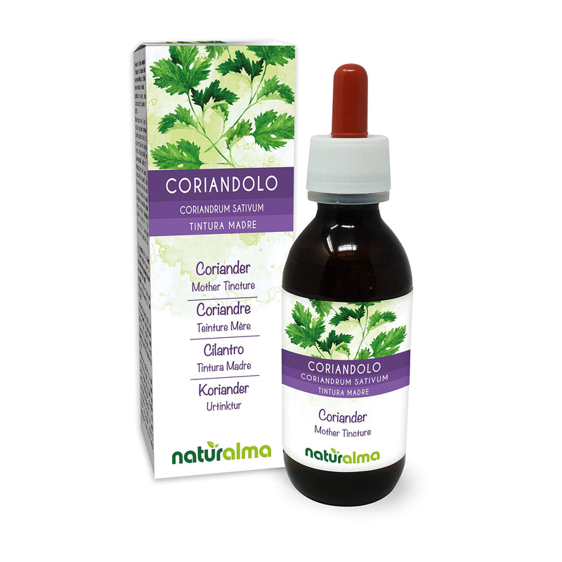 [Australia] - Coriander (Coriandrum sativum) Fruits Alcohol-Free Mother Tincture Naturalma | Liquid Extract Drops 120 ml | Food Supplement | Vegan 120 ml (Pack of 1) 