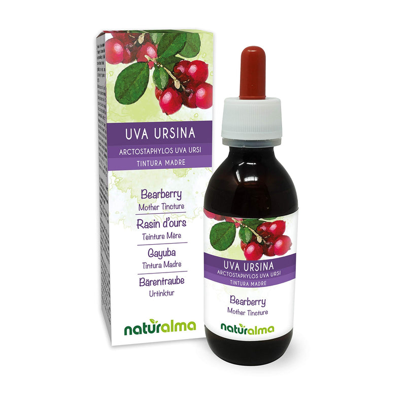[Australia] - Bearberry (Arctostaphylos uva Ursi) Leaves Alcohol-Free Mother Tincture Naturalma | Liquid Extract Drops 120 ml | Food Supplement | Vegan 120 ml (Pack of 1) 