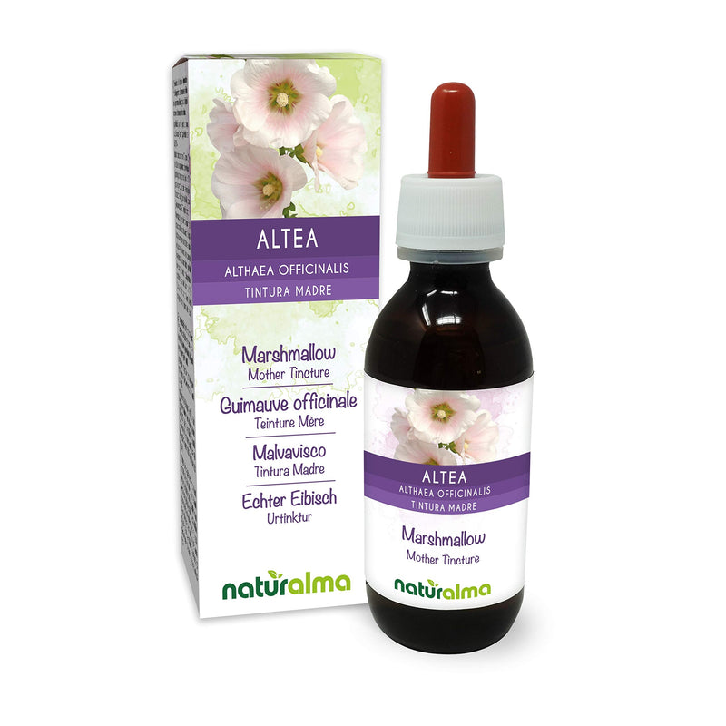 [Australia] - Marshmallow (Althaea officinalis) Roots Alcohol-Free Mother Tincture Naturalma | Liquid Extract Drops 120 ml | Food Supplement | Vegan 120 ml (Pack of 1) 