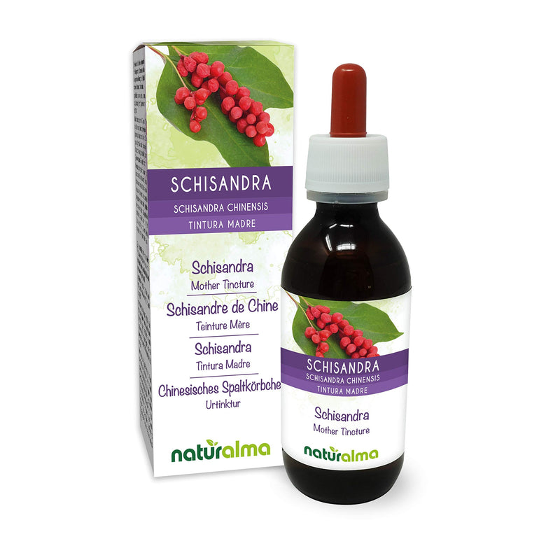 [Australia] - Schisandra (Schisandra chinensis) Fruits Alcohol-Free Mother Tincture Naturalma | Liquid Extract Drops 120 ml | Food Supplement | Vegan 120 ml (Pack of 1) 