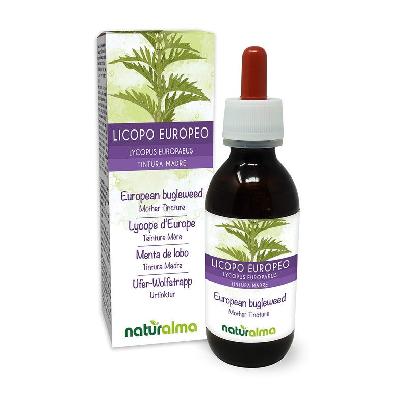 [Australia] - European Bugleweed or Gypsywort (Lycopus europaeus) herb Alcohol-Free Mother Tincture Naturalma | Liquid Extract Drops 120 ml | Food Supplement | Vegan 