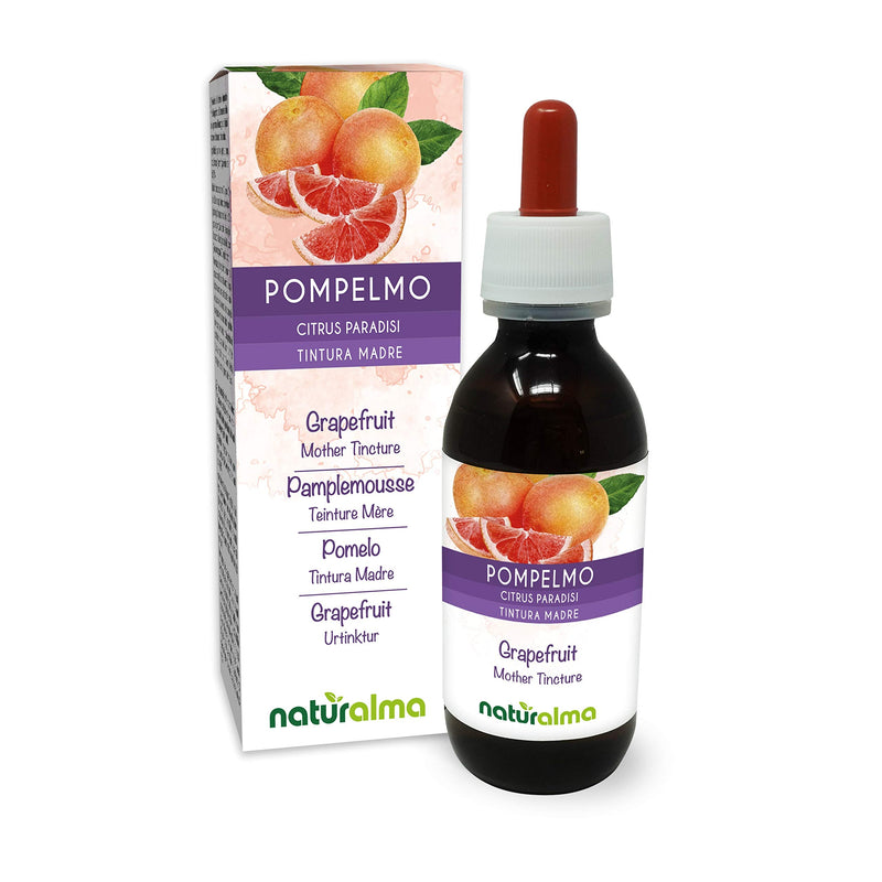 [Australia] - Grapefruit (Citrus paradisi) Seeds Alcohol-Free Mother Tincture Naturalma | Enriched with Vitamin C | Liquid Extract Drops 120 ml | Food Supplement | Vegan 120 ml (Pack of 1) 